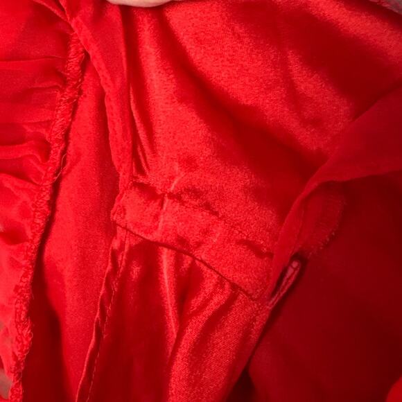 Vintage Lily Of France Satin And  Lace Teddy Bodysuit Liberation Era Coquette L - Picture 9 of 9